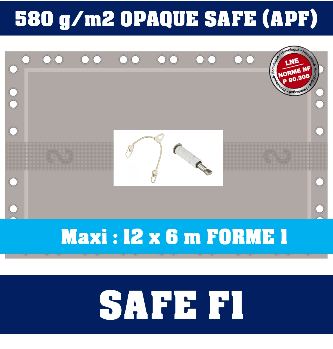 Bâche Hiver Securisée Safe Irricover 3 Bâche Hiver Securisée Safe Irricover