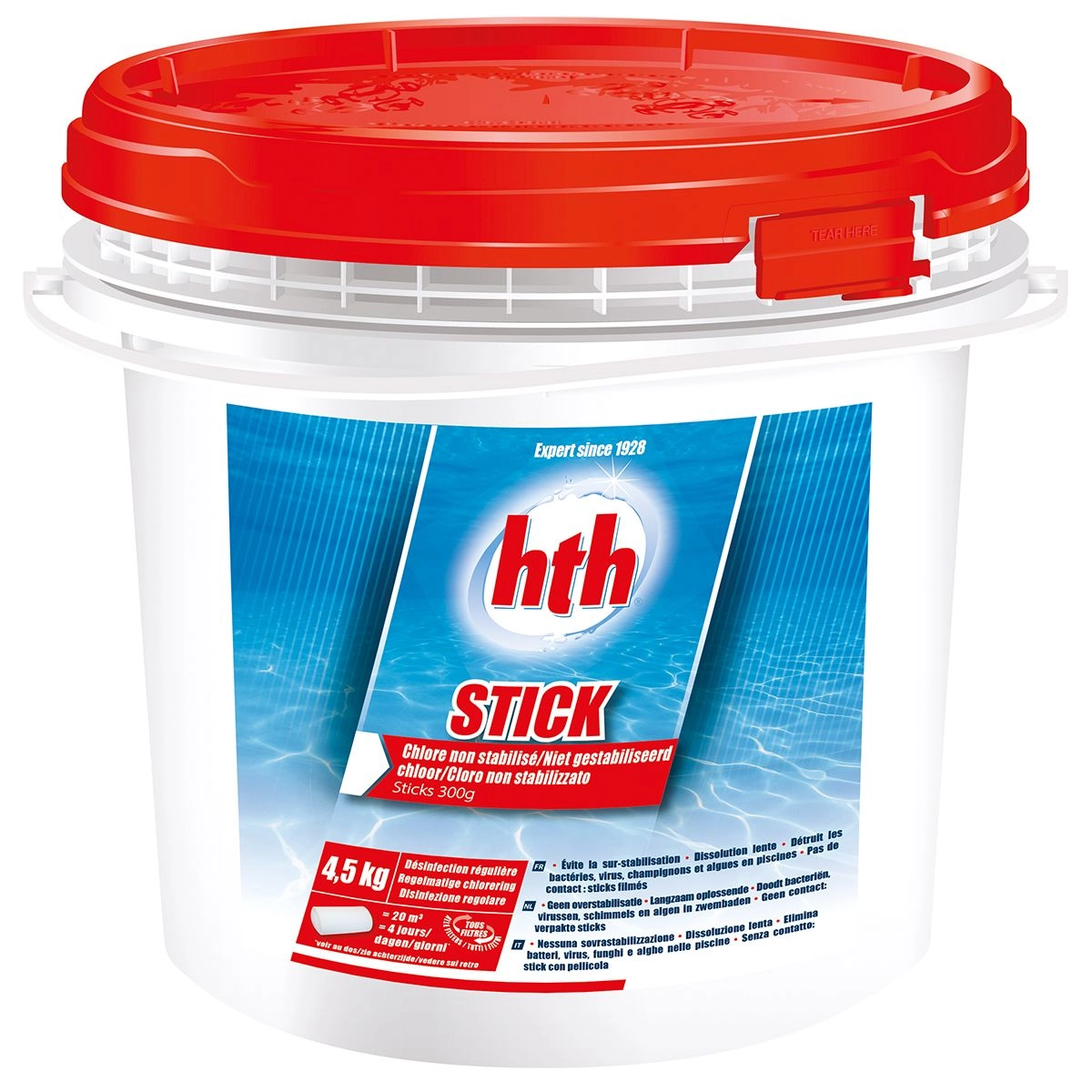 Hypochlorite De Calcium Stick 4,5 Kg HTH 3 Hypochlorite De Calcium Stick 4,5 Kg HTH