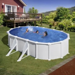 Piscine Hors-sol Acier 7,44 X 5,75 X 1,32 M Gre