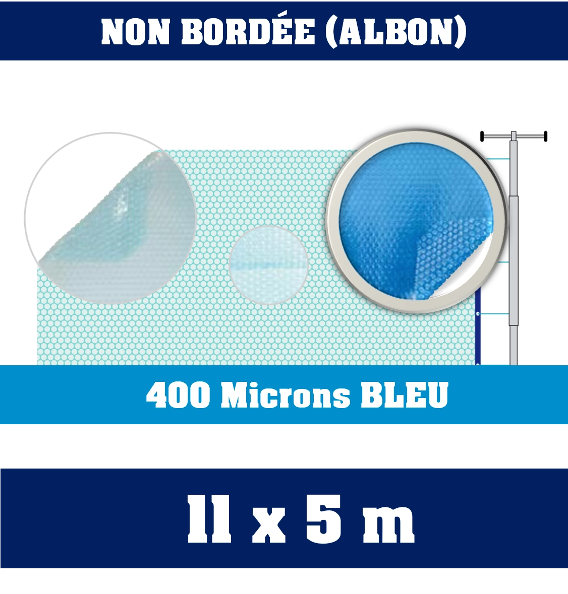 Bâche à Bulles Predecoupée 11 X 5 M 400 Microns 3 Bâche à Bulles Predecoupée 11 X 5 M 400 Microns