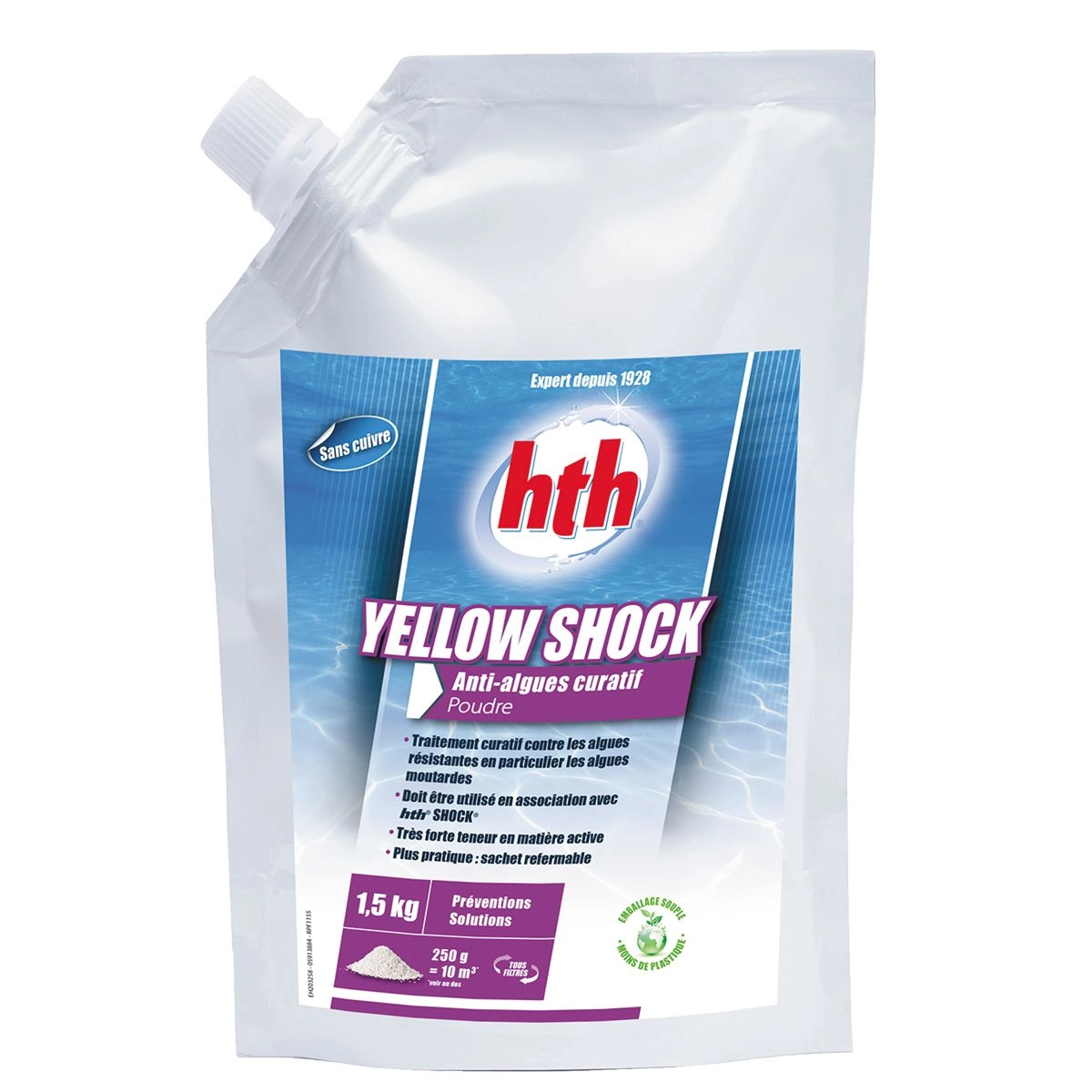 Anti-algues Yellow Shock HTH 3 Anti-algues Yellow Shock HTH