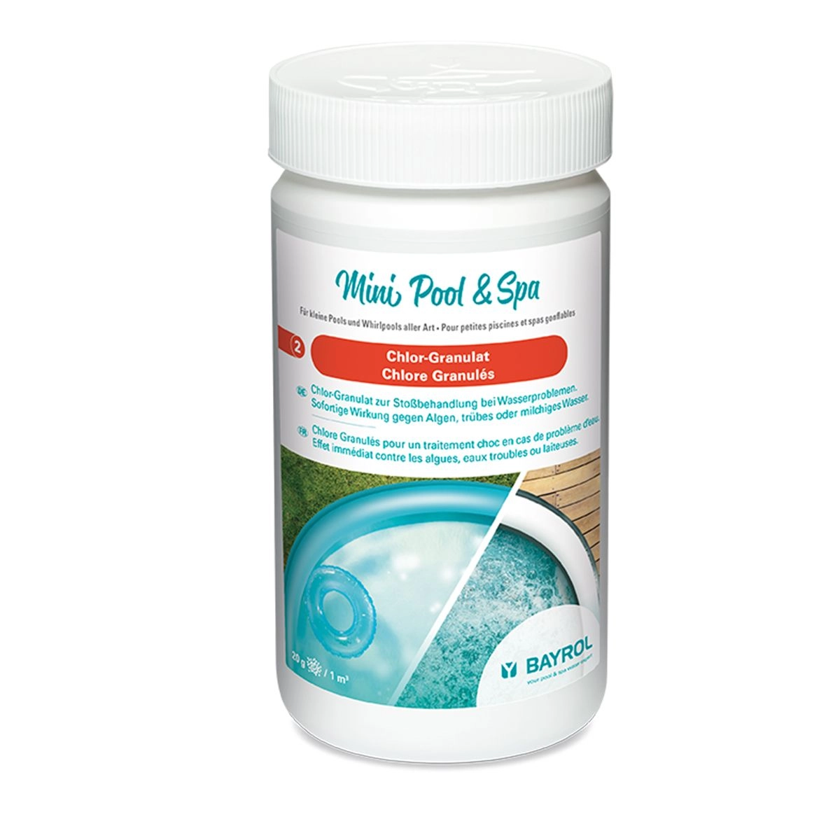 Chlore Choc Granulés Mini Pool & Spa Bayrol 3 Chlore Choc Granulés Mini Pool & Spa Bayrol
