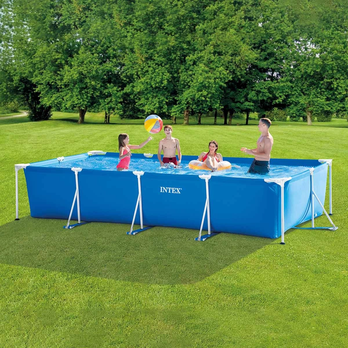 Piscine Hors-sol Metal Frame 4,5 X 2,2 X 0,84 M Intex 4 Piscine Hors-sol Metal Frame 4,5 X 2,2 X 0,84 M Intex – Image 2