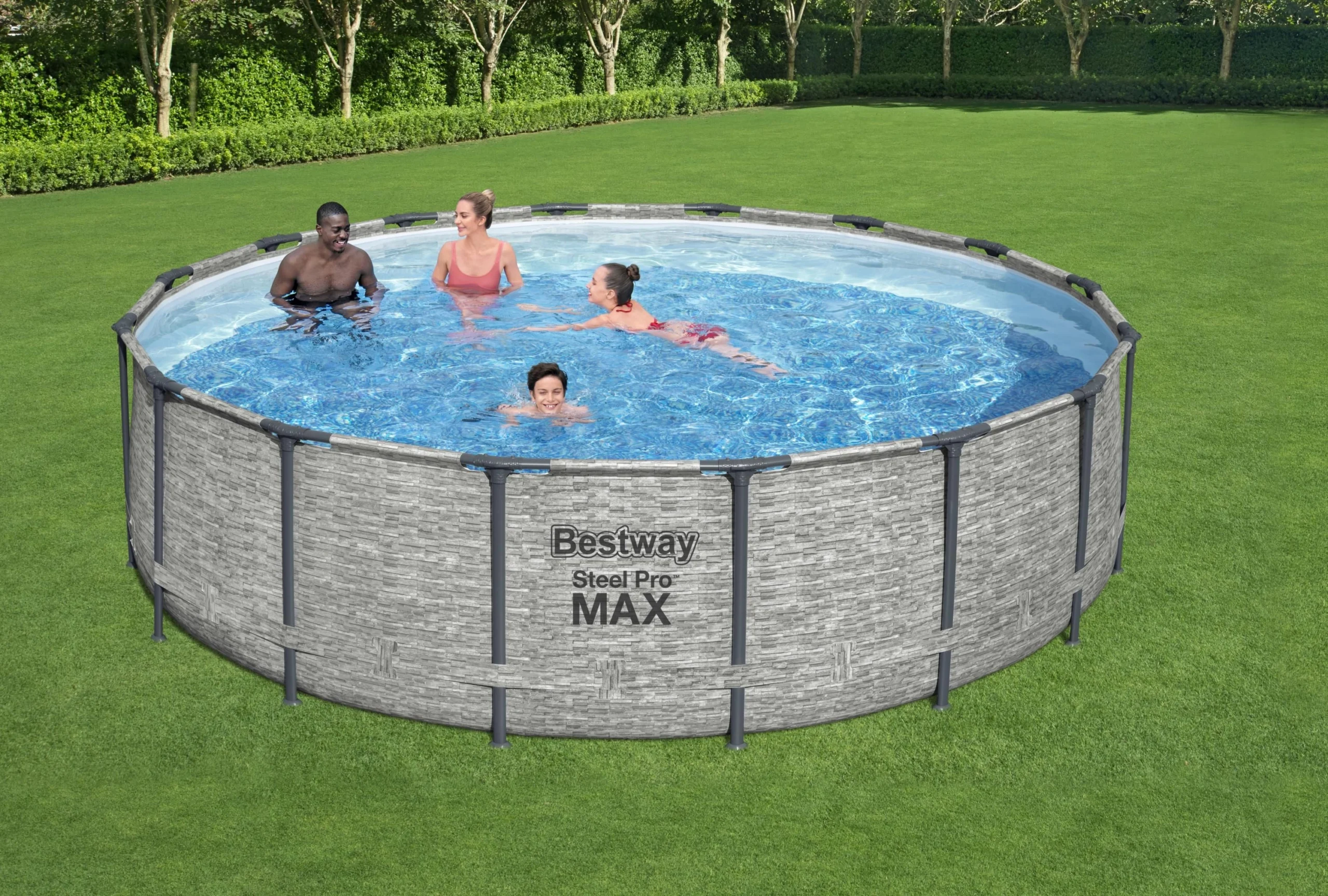 Piscine Hors-sol Steel Pro Max Ø4,88 X 1,22 M Bestway 6 Piscine Hors-sol Steel Pro Max Ø4,88 X 1,22 M Bestway – Image 4