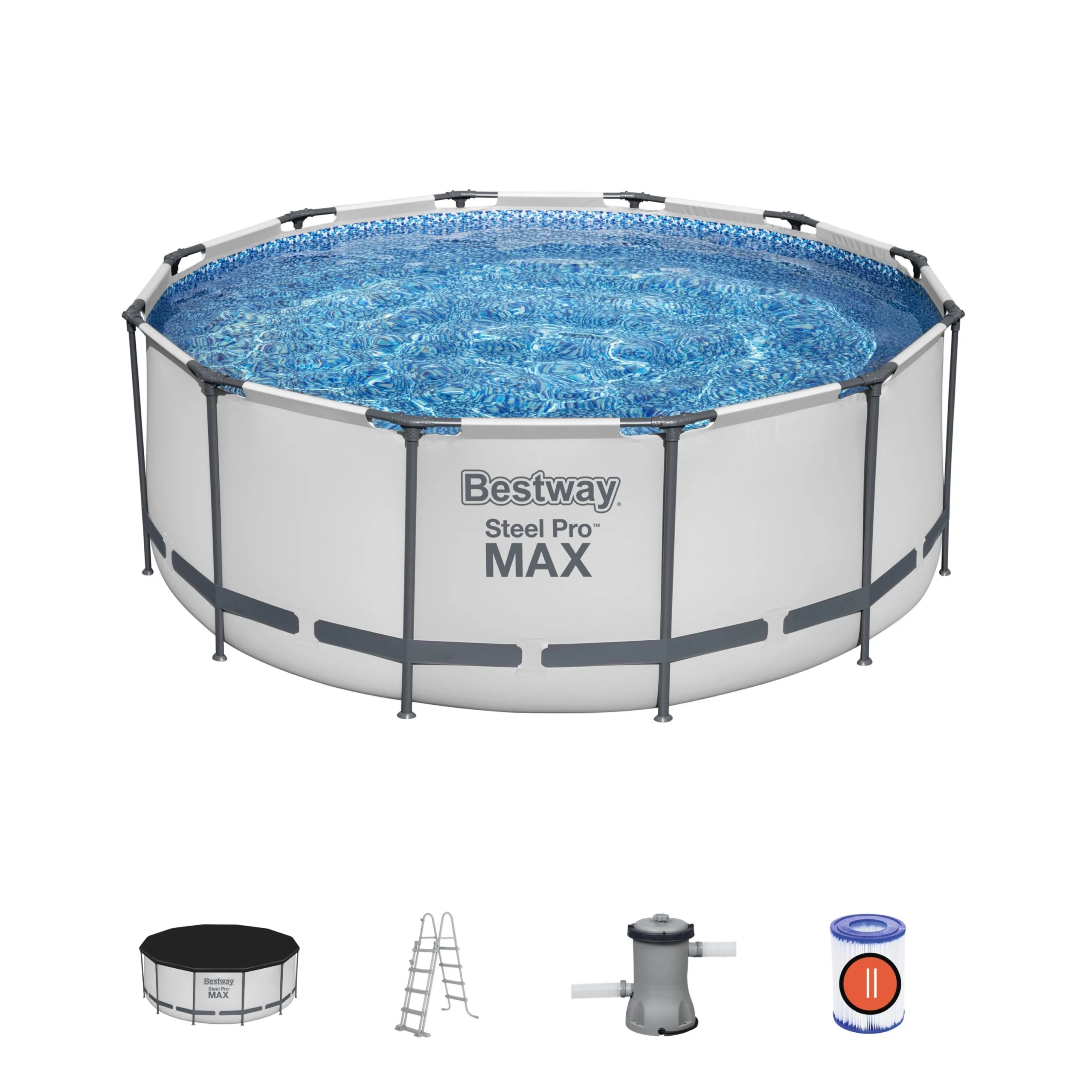 Piscine Hors-sol Steel Pro Max Ø3,66 X 1,22 M Bestway 4 Piscine Hors-sol Steel Pro Max Ø3,66 X 1,22 M Bestway – Image 2