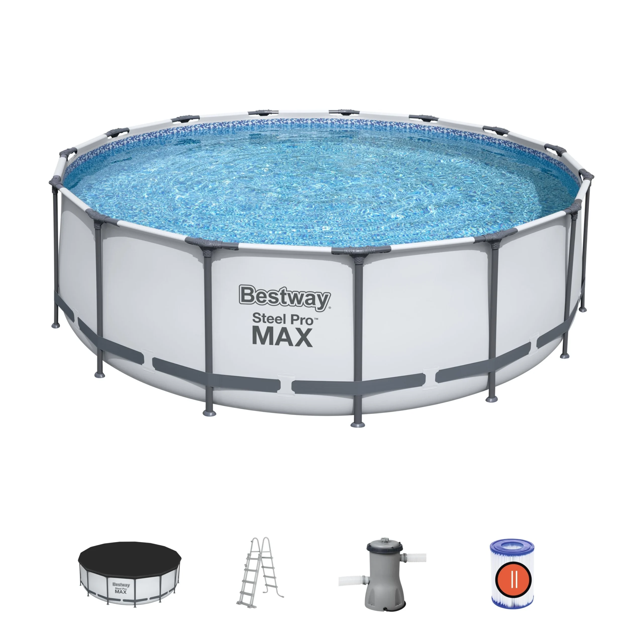 Piscine Hors-sol Steel Pro Max Ø4,57 X 1,22 M Bestway 4 Piscine Hors-sol Steel Pro Max Ø4,57 X 1,22 M Bestway – Image 2